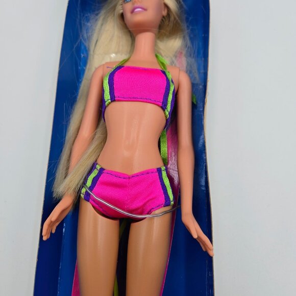 2000 Mattel Surf City Barbie Doll 28417 Blonde Hair With Box Mattel Read - Picture 4 of 11